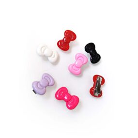 Spinka kokardka Hello Kitty 27mm, hand made, produkt polski, spinka dla psa, dziecka, czarny, czerwony, różowy, fuksja, ecru, wrzosowy