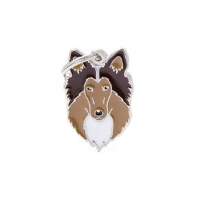 Zawieszka Owczarek szetlandzki 2,5cm, charms, charm, Shetland Sheepdog, przywieszka Shetland Collie, śliczna zawieszka dla właściciela owczarka szetlandzkiego, metalowa, emaliowana