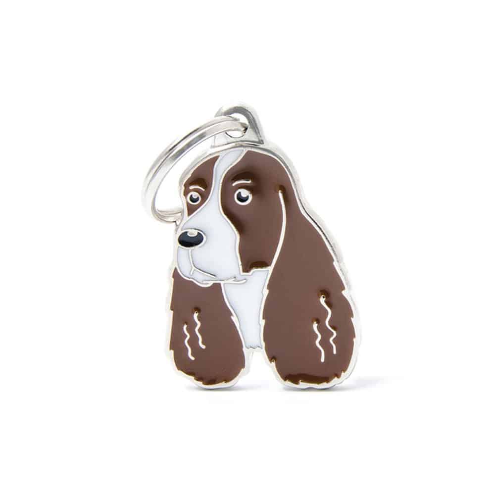 Zawieszka Springer spaniel angielski 3cm, charms, charm, Springer spaniel english dog, śliczna zawieszka dla właściciela spaniela, spanieli, przywieszka Springer spaniel angielski, metalowa, emaliowana