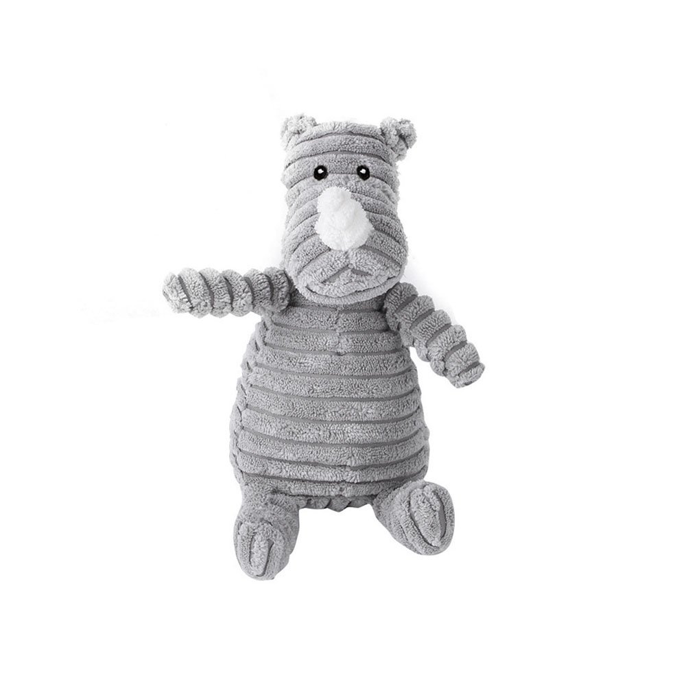 Zabawka dla psa nosorożec 22cm, pluszowy nosorożec, pluszak dla psa, miękki, minky, bezpieczny, bez plastokowych elementów