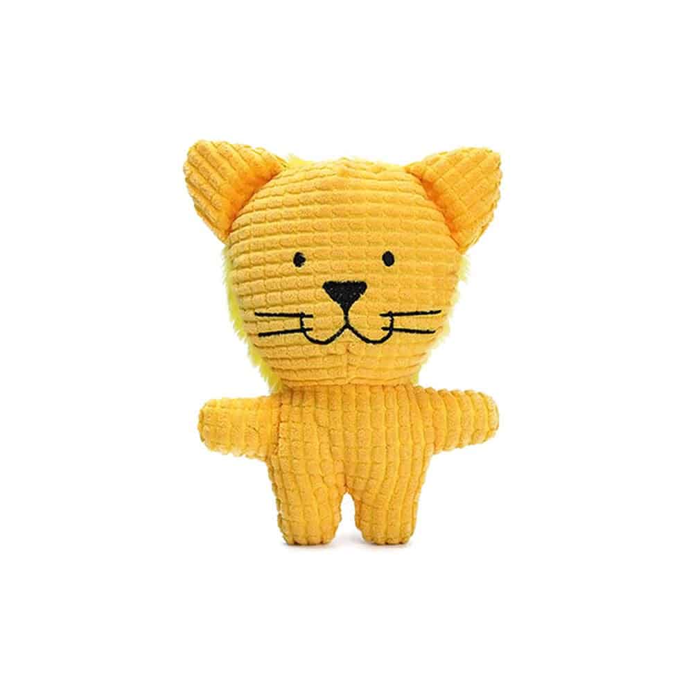 Zabawka dla psa z piszczałką lew 16cm, piszcząca maskotka dla psa, solidny pluszak, lew, lwiątko, żółta, pluszowa, piszcząca