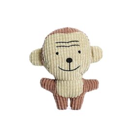 Zabawka dla psa z piszczałką małpka 16cm, piszcząca maskotka dla psa, solidny pluszak, małpa, małpeczka, pluszowa, piszcząca