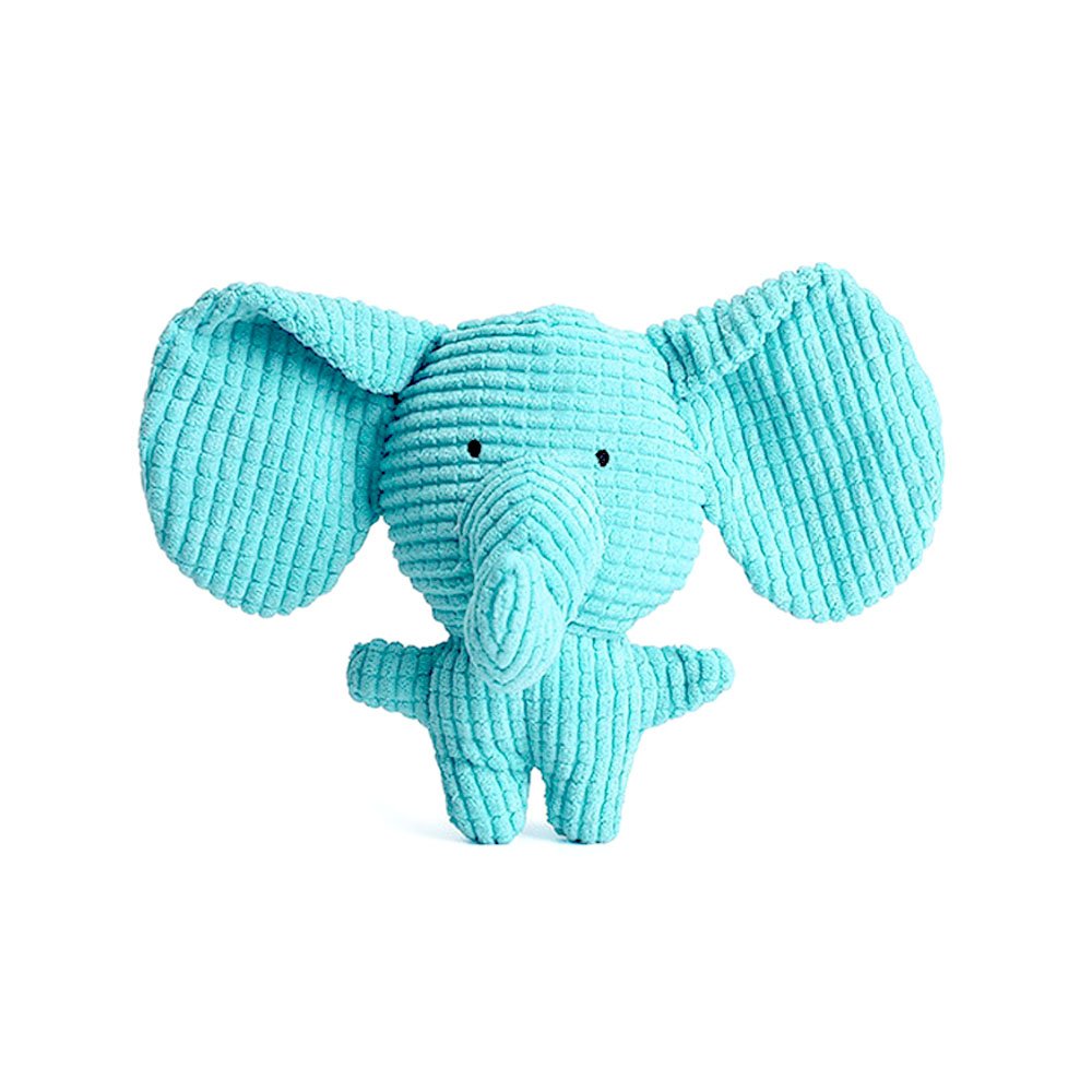 Zabawka dla psa z piszczałką słoń 16cm, piszcząca maskotka dla psa, solidny pluszak, słoń, słonik, niebieska, pluszowa, piszcząca