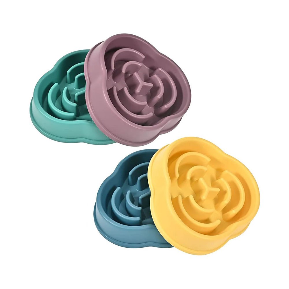 Miska spowalniająca jedzenie dla psa 600 ml, miska dla łapczywie jedzących psów, Miska dla psów przeciwko łykaniu karmy