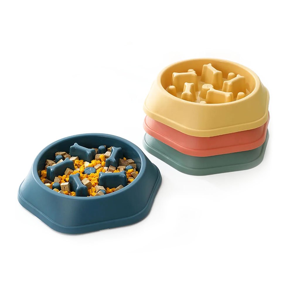 Miska spowalniająca jedzenie dla psa, miska dla łapczywie jedzących psów, wspomaga odchudzanie u zwierząt