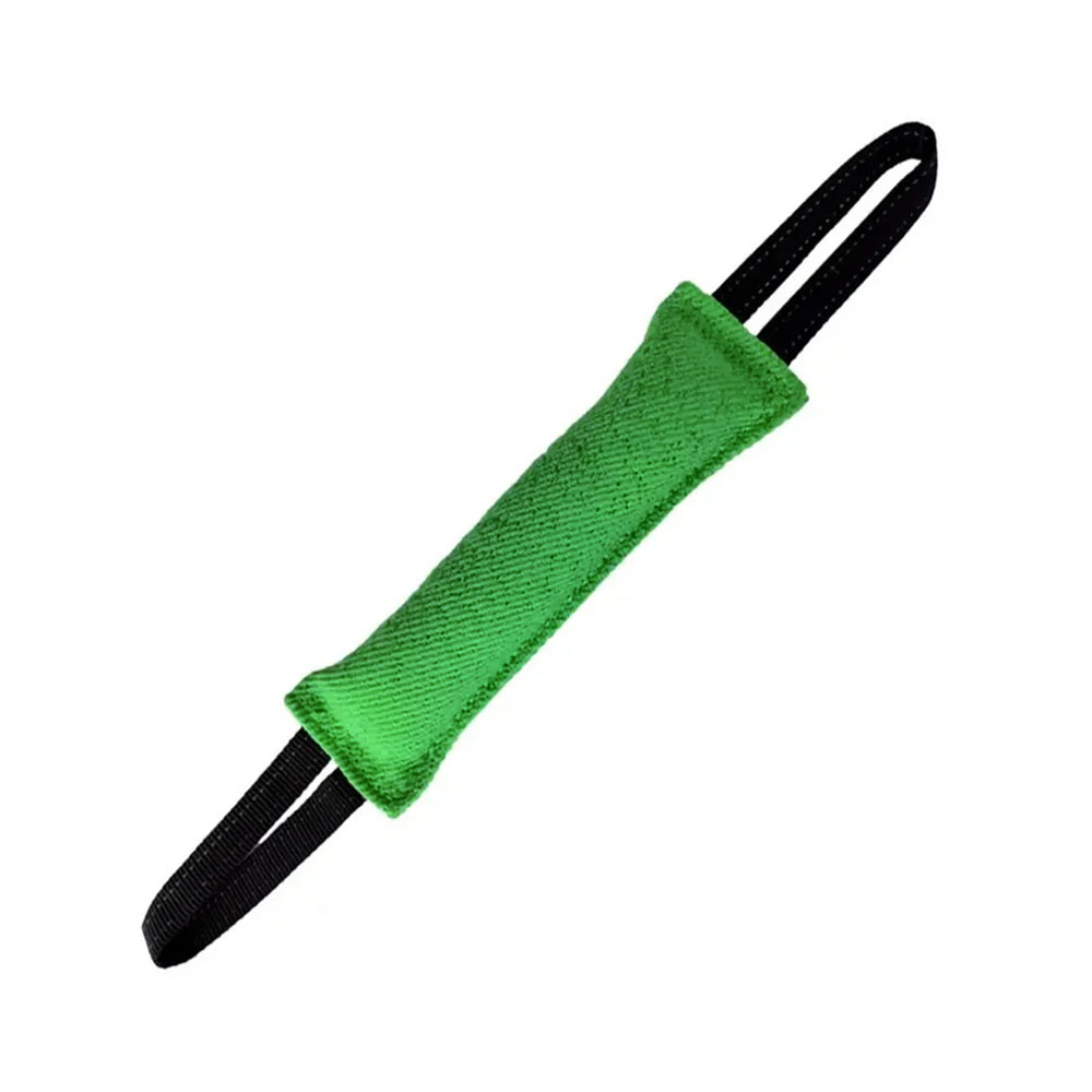 Profesjonalny szarpak dla psa z nylcotu, zielony, nylcot, szarpak dla psa mocny z nylkotu, szaprak z tkaniny ringowej, gryzak dla bardzo gryzącego psa