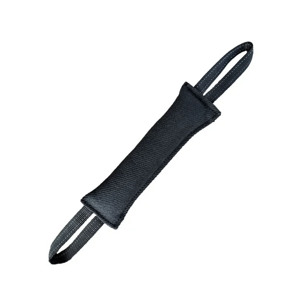 Treningowy szarpak dla dużego psa z nylcotu, czarny, nylcot, szarpak dla psa wytrzymały, szyty z tkaniny ringowej, gryzak dla dużego psa, do tresury, treningowy, szkoleniowy