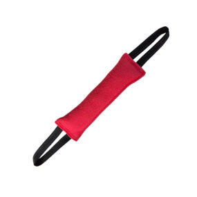 Wytrzymały profesjonalny szarpak z nylcotu, czerwony, szaprak z tkaniny ringowej, gryzak dla uporczywie gryzącego psa