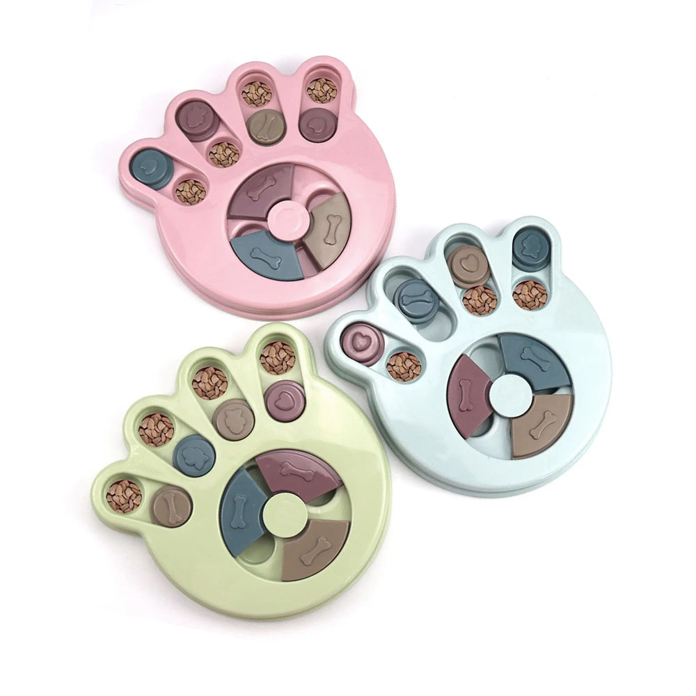 Zabawka na inteligencję dla psa, łapa, puzzle dla psa i kota, spowalnia jedzenie, łamigłówka dla zwierząt, w kształcie łapy