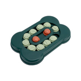 Zabawka puzzle dla psa, kość, plastikowa zabawka węchowa, dla kota, duża zabawka logiczna, przesówane przegrody, kilka poziomów trudności