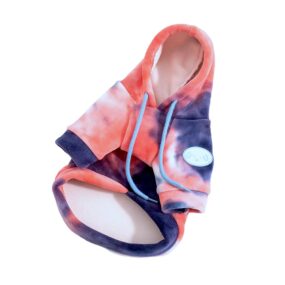 Bluza dla psa tie dye, bluza z kapturem dla pieska, psiaka, yorka, boho, frotte, grubsza