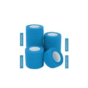 Elastyczny bandaż samoprzylepny dla psa, błękitny, adhezyjny, koń, pies, kot, opatrunek