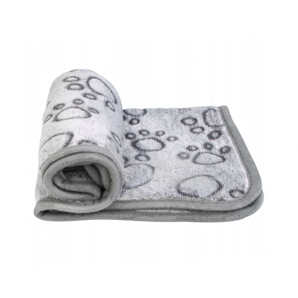 Jasnoszary kocyk dla psa, kota, AniCani, 40x60, 52x76, 76x104