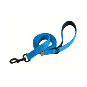 Taśmowa smycz dla psa 180 cm Lynx King, błękit, miejska smycz dla psa, gruba, z solidnym zapięciem, niebieska