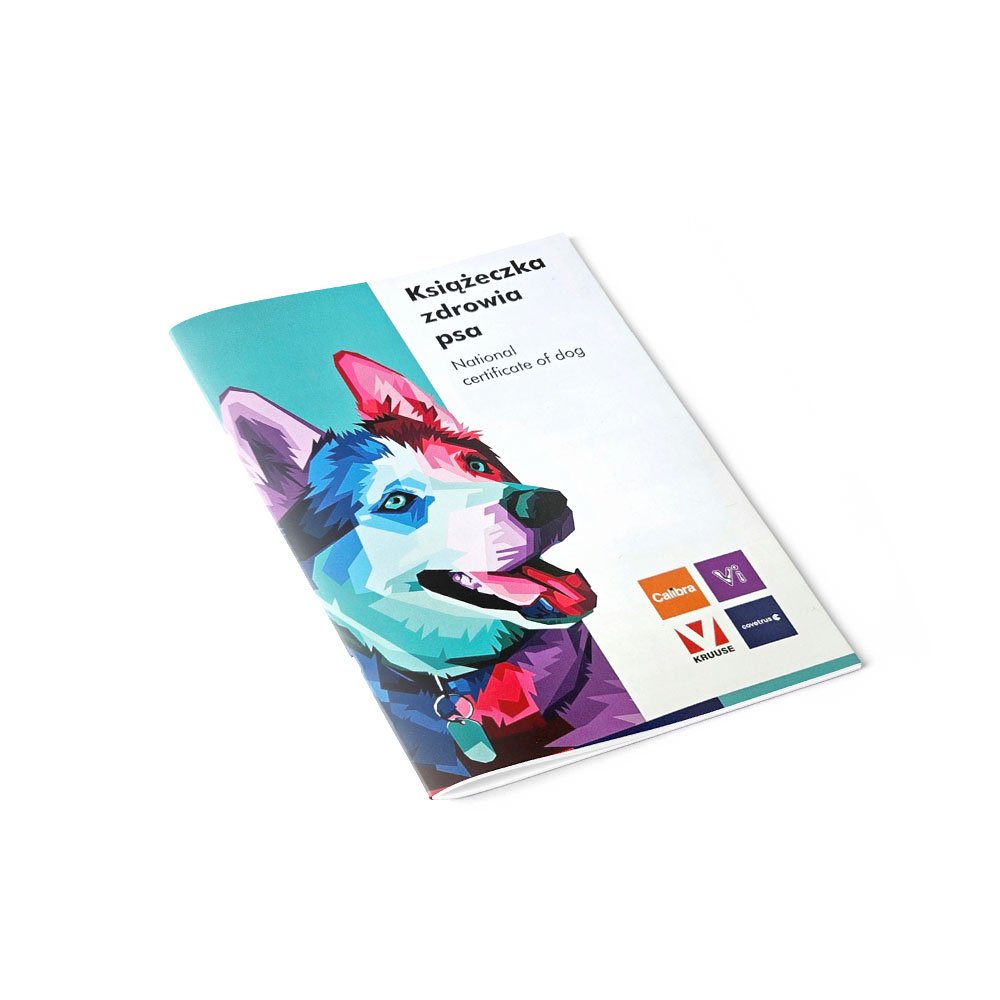 Książeczka zdrowia psa międzynarodowa Medivet, national certificate of dog, książeczka weterynaryjna dla psów