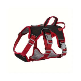 Szelki Antyucieczkowe guard DUOMM, czarny, czarno-czerwone szelki, puszorek typu guard antyucieczkowy, rozmiar S, M, L, odblaskowe paski