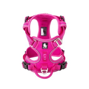 Szelki guard dla psa Truelove Front Line Premium, różowy, szelki z zapięciem z przodu, wzmocniony puszorek z miejscem na lampkę LED, szelki z rączką i funkcją easy walk, fuksja