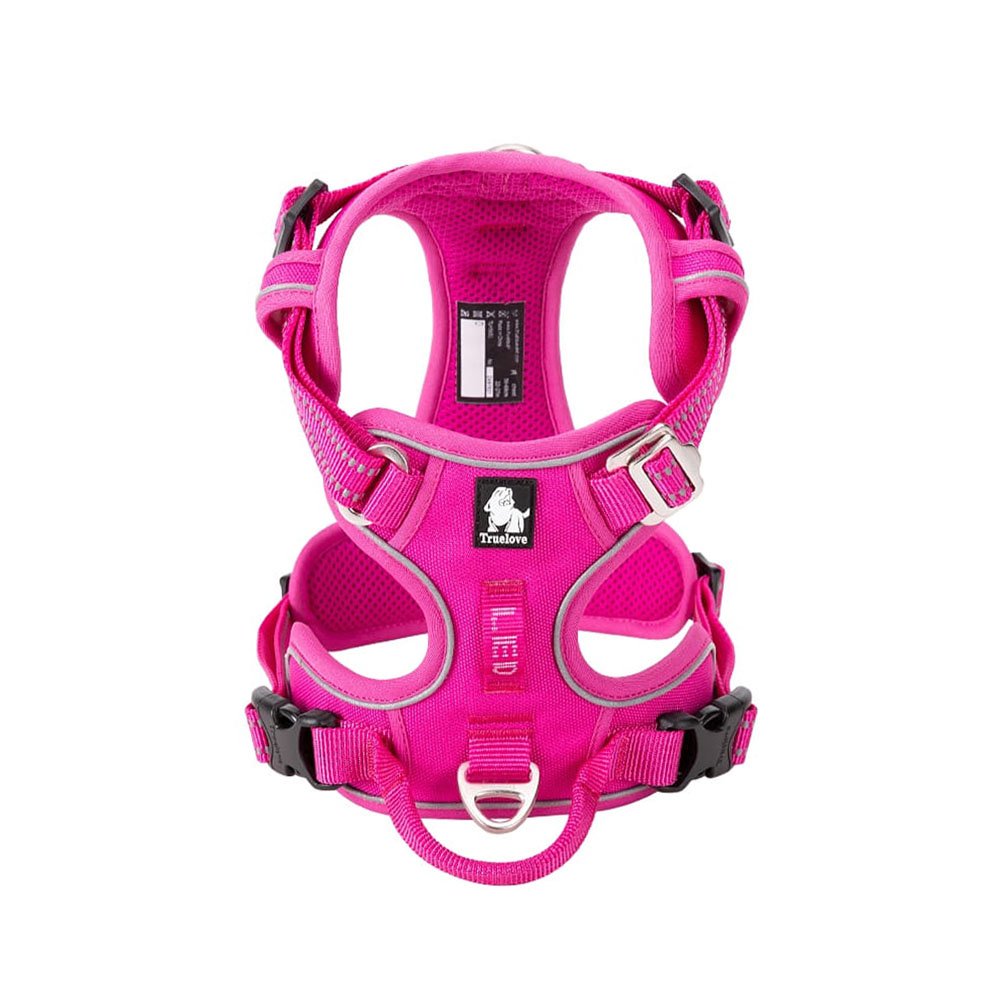 Szelki guard dla psa Truelove Front Line Premium, różowy, szelki z zapięciem z przodu, wzmocniony puszorek z miejscem na lampkę LED, szelki z rączką i funkcją easy walk, fuksja