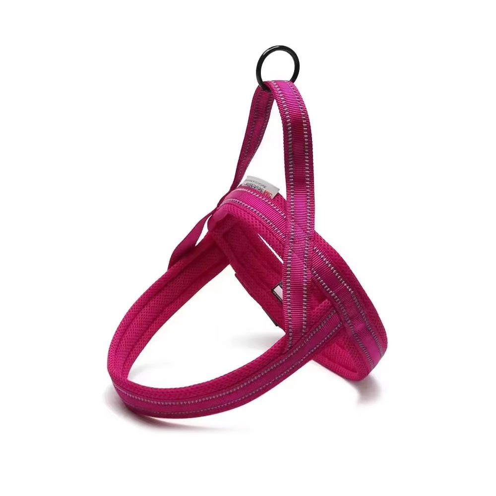 Truelove Active szelki dla psa, fuksja, ciemny róż, intensywny, typu norweskiego, odblaskowe, rozmiary XXXS, XXS, XS, S, M, L, XL