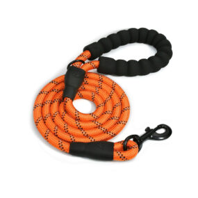 Miejska smycz linowa dla psa 180 cm - Pomarańczowy (Orange)